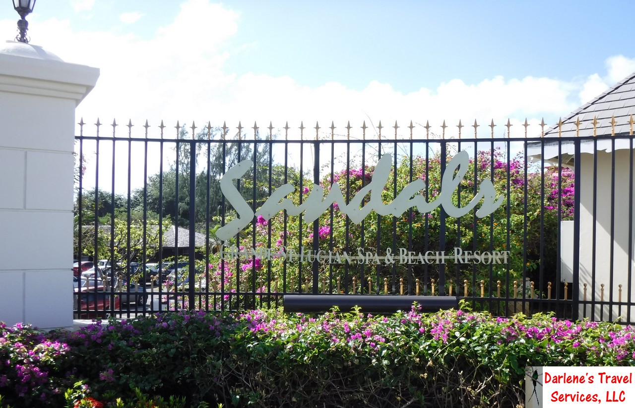 Sandals St Lucia Sign